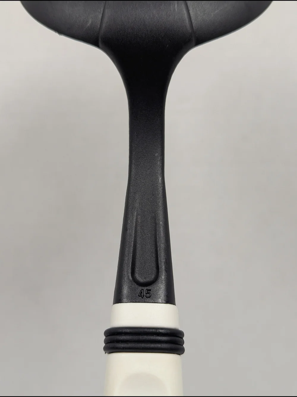 Vintage Slotted Skimmer Spoon Black Nylon Cream Handle Kitchen Tool 11